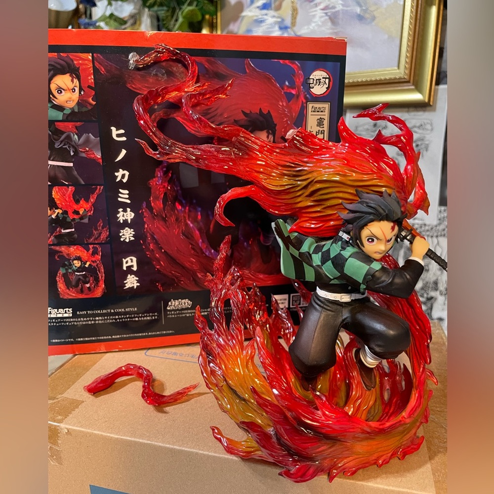 Bandai Figuarts zero Demon Slayer Tanjiro Kamari Hinkokami Kagura figure w/box